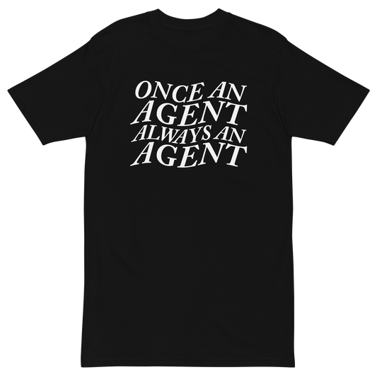 Always an Agent Word Wave Premium T-shirt (SAMPLE)