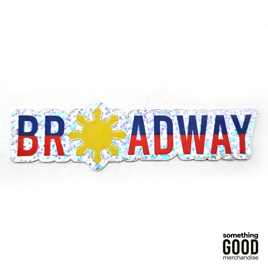 Philippine Sun BROADWAY Glitter Sticker