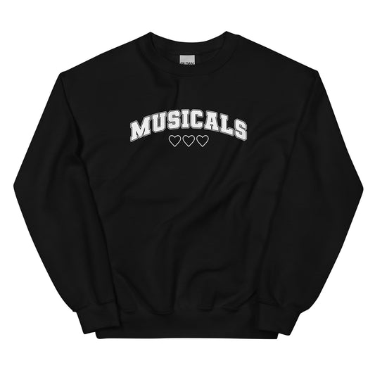 Musicals Collegiate Love Sweatshirt (White Graphic)