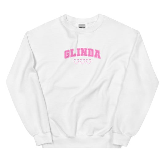 Uplands Witch Collegiate Love Sweatshirt (Pink Graphic)