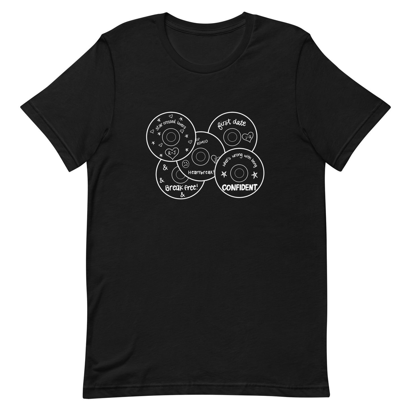Musical Mixes T-shirt (White Graphic)