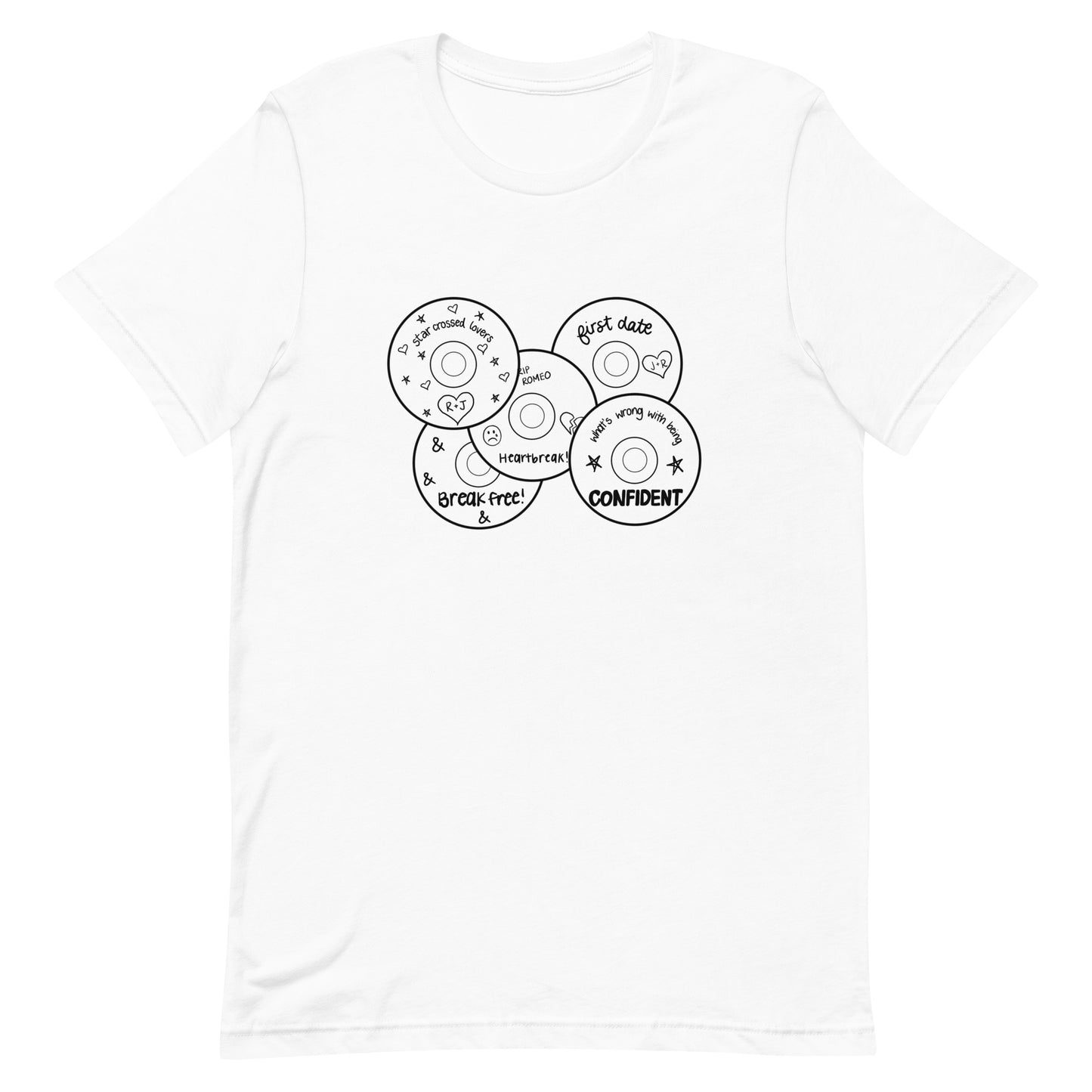 Musical Mixes T-shirt (Black Graphic)