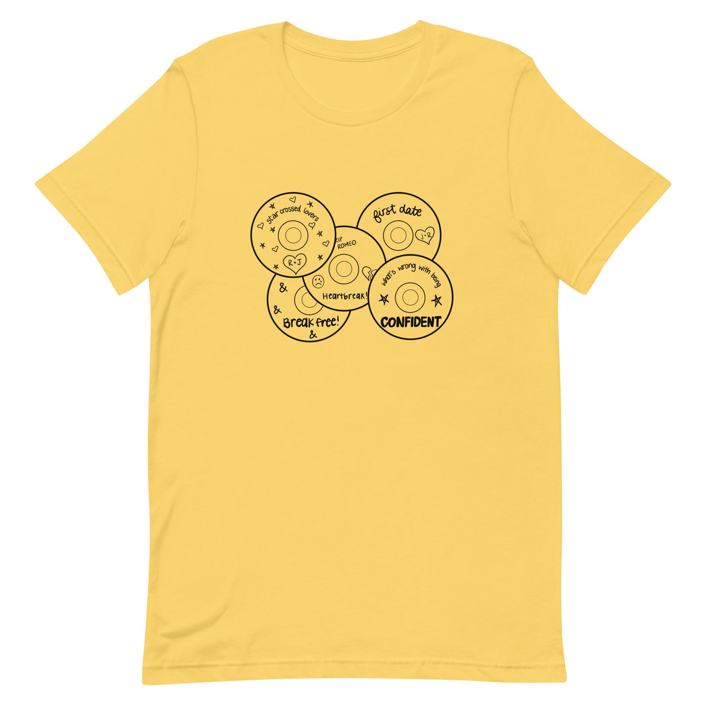 Musical Mixes T-shirt (Black Graphic)