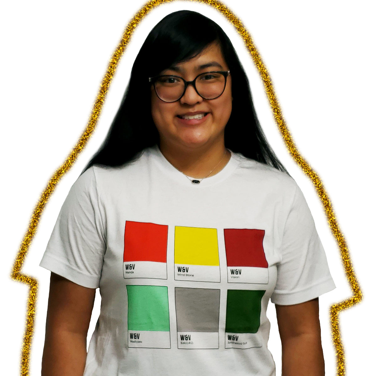 Unusual Couple Color Chip T-Shirt