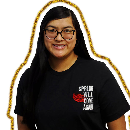 Blooming Flower Embroidered T-Shirt