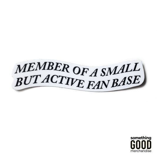 Fan Base Word Wave Sticker