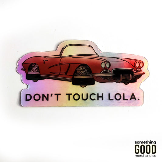 Hovercar Phrase Holographic Sticker