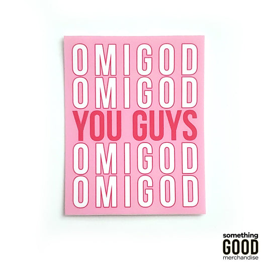 Omigod Stacked Statement Sticker