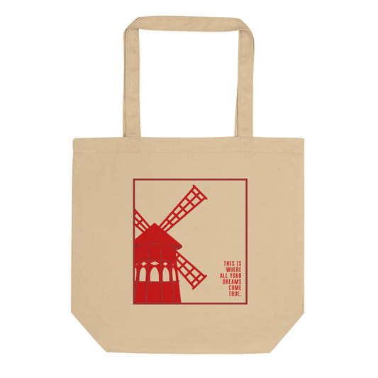 Rouge Silhouette Frame Tote Bag