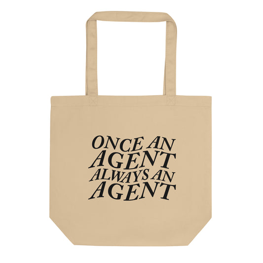 Always an Agent Word Wave Tote Bag
