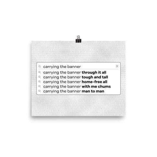 Headline Sales Search Bar Print