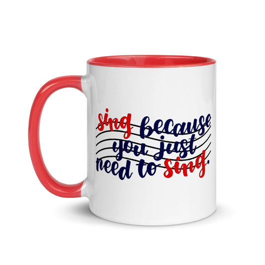 Singer's Motto Script Mug