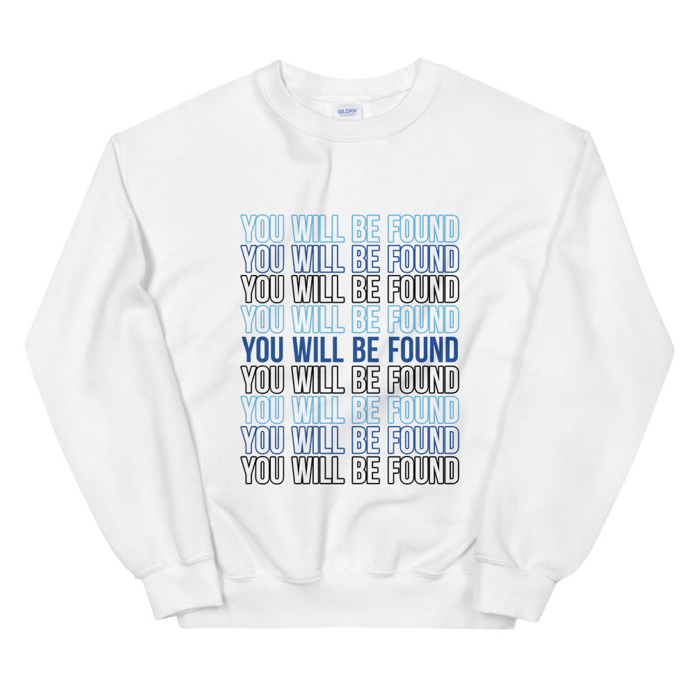 Rise Again Stacked Statement Sweatshirt (White)
