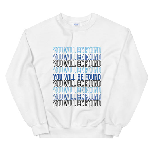Rise Again Stacked Statement Sweatshirt (White)