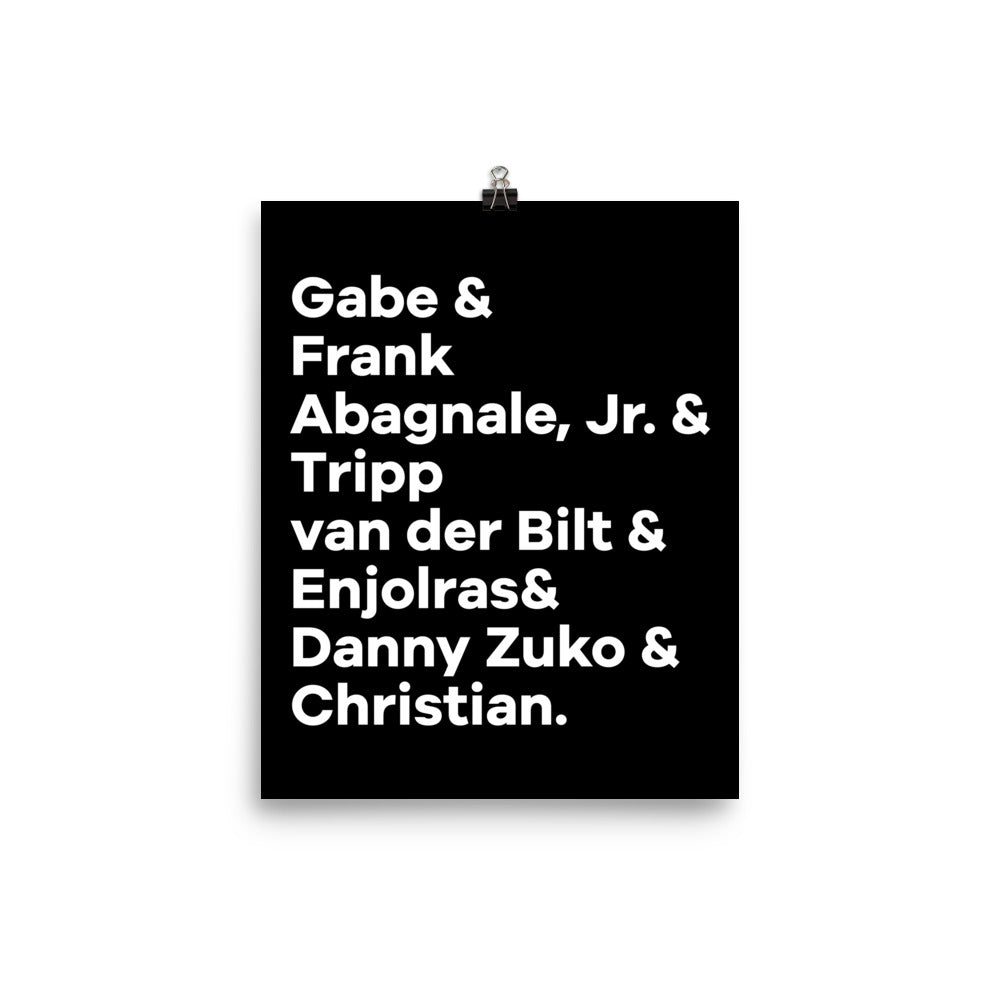 Aaron Role Call Print