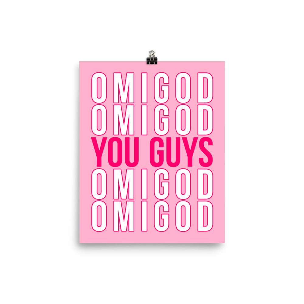 Omigod Stacked Statement Print