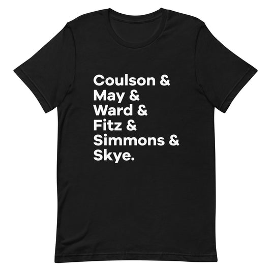 OG Agents Character List T-Shirt