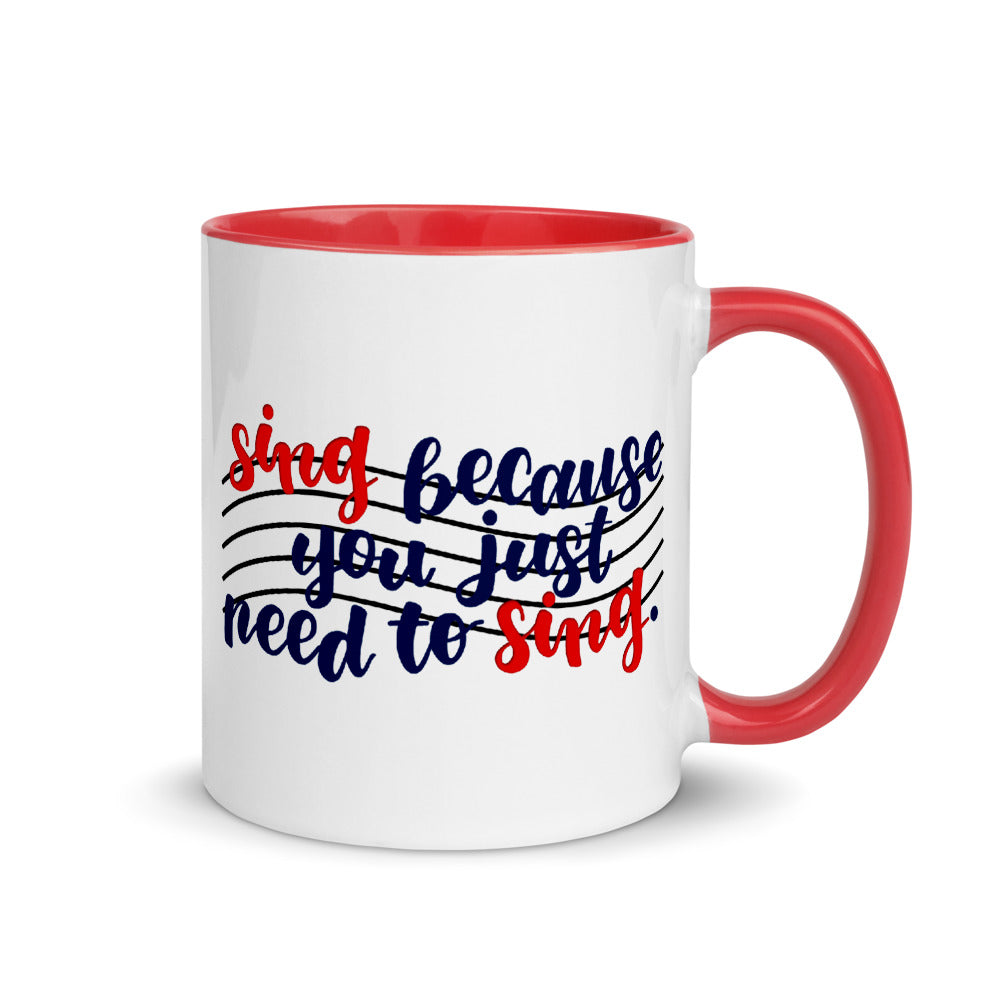 Singer's Motto Script Mug