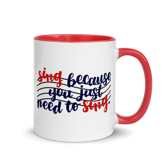 Singer's Motto Script Mug