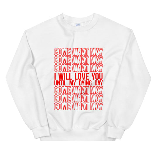 Everlasting Love Stacked Statement Sweatshirt