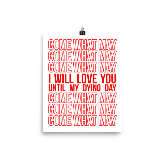 Everlasting Love Stacked Statement Print