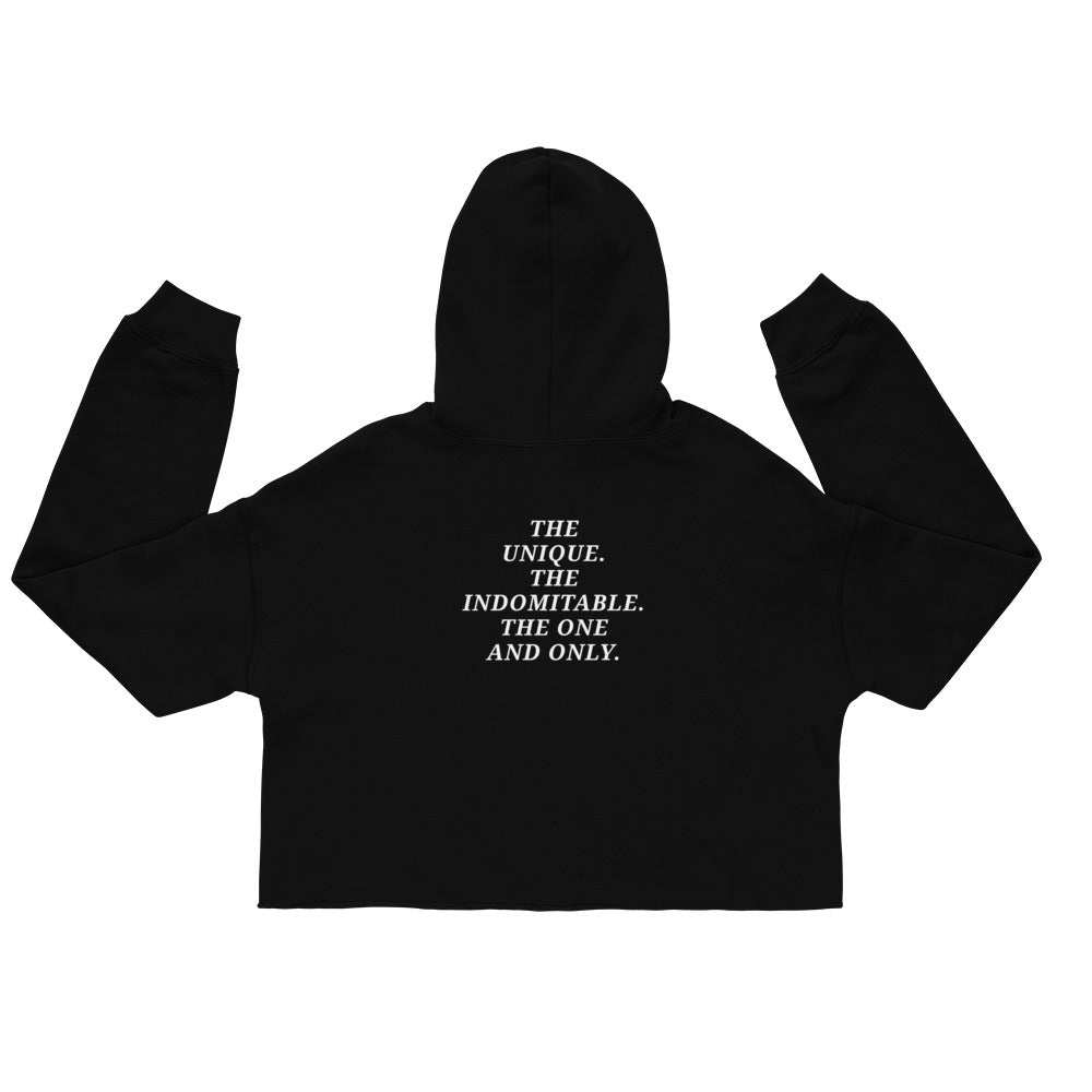 Sparkling Diamond Cropped Hoodie