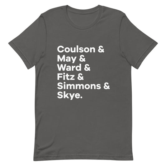 OG Agents Character List T-Shirt