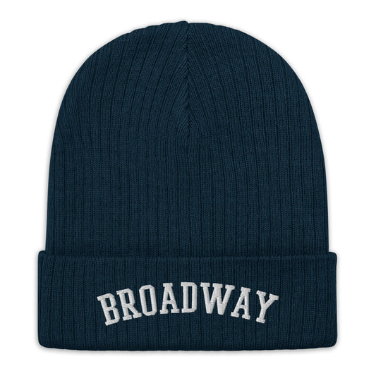 Broadway Varsity Embroidered Beanie