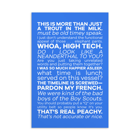 Sousa's Sayings Postcard Print