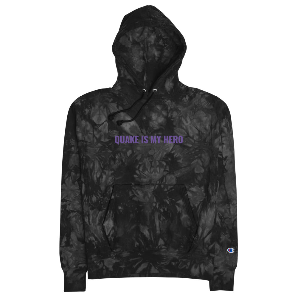 Inhuman Hero Embroidered Tie-Dye Hoodie