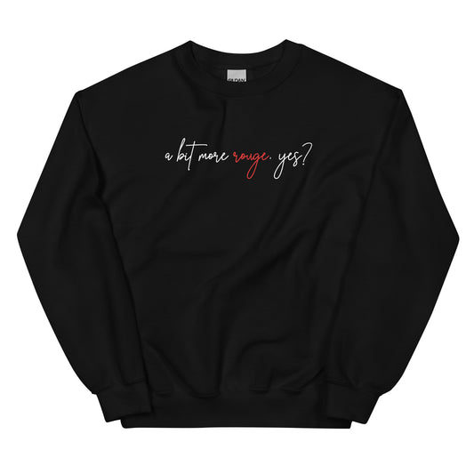 Un Peu Plus Rouge Sweatshirt (Black)