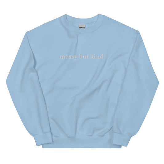 Mixed Up Embroidered Sweatshirt