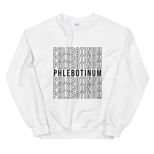 Fake Word Stacked Statement Sweatshirt