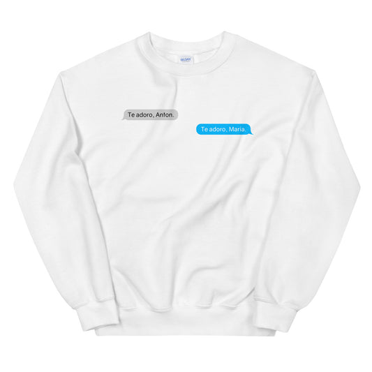 Forbidden Love Message Thread Sweatshirt