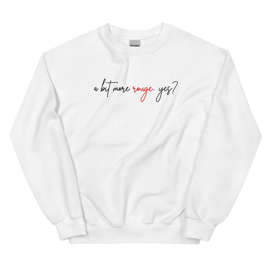 Un Peu Plus Rouge Sweatshirt (White)