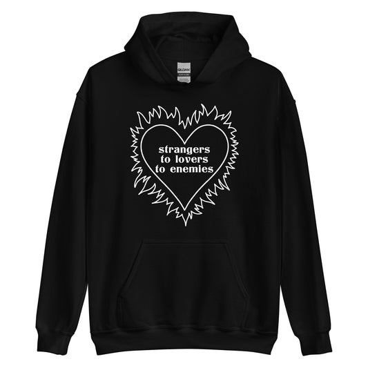 Breakup Flaming Heart Hoodie