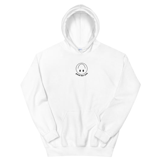 Sarcastic Smiley Embroidered Hoodie