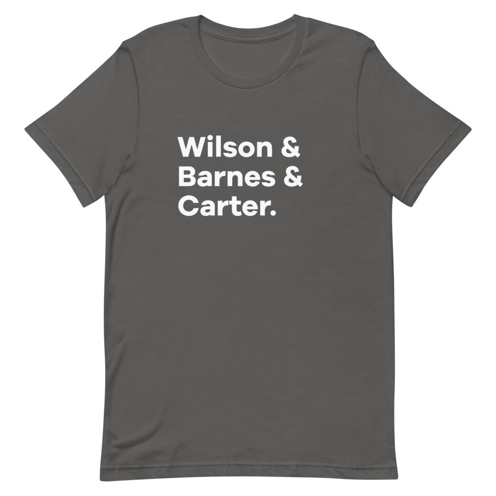 Cap's Company Character List T-shirt