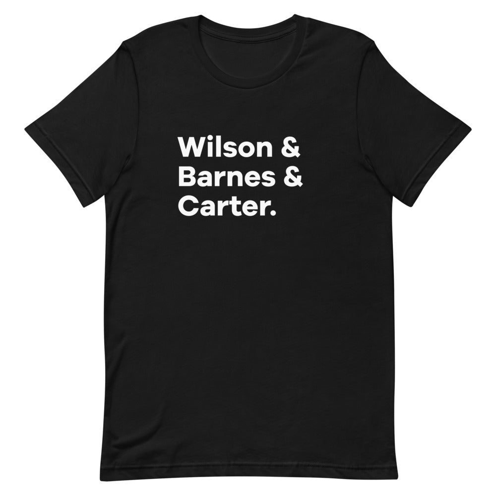 Cap's Company Character List T-shirt