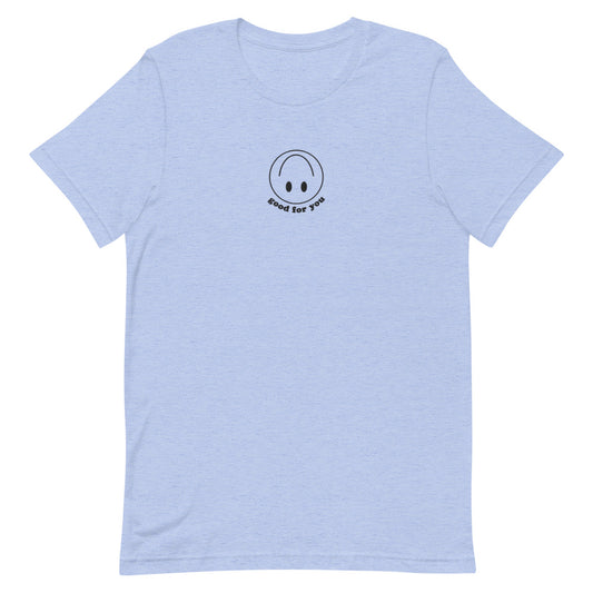 Sarcastic Smiley Embroidered T-Shirt