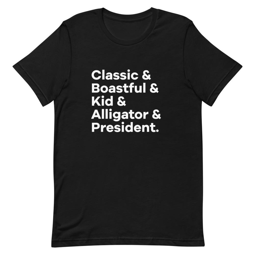 Void Variants Character List T-Shirt