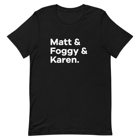 Hell's Kitchen Legal Team Character List T-shirt