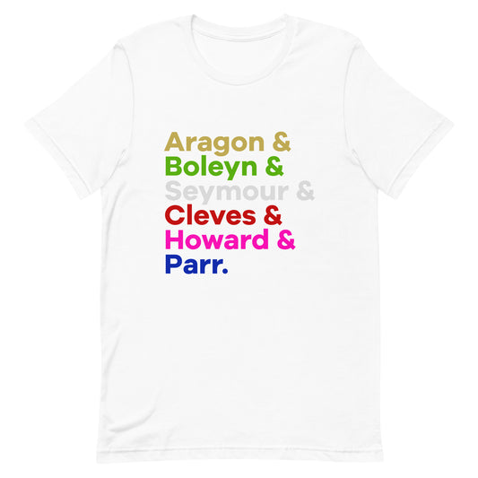 English Queens Character List T-Shirt