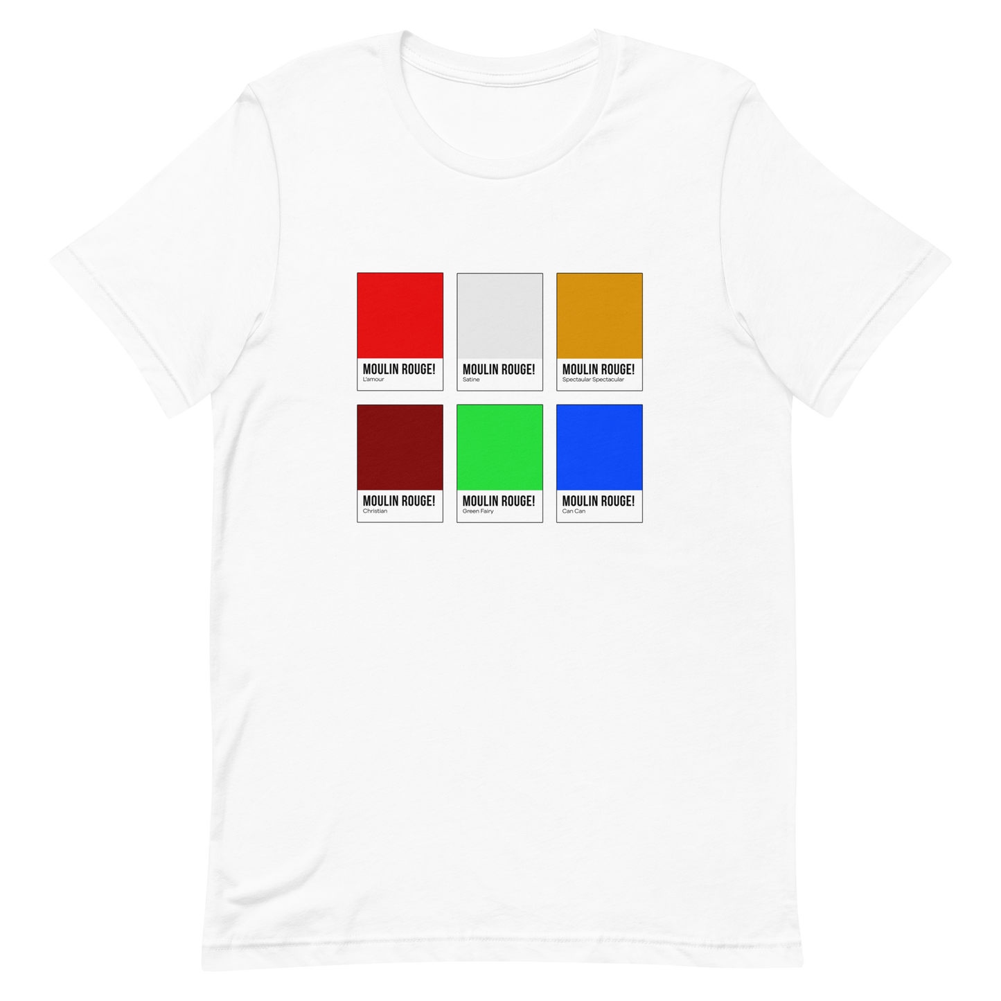 Bohemian Color Chip T-shirt (SAMPLE)