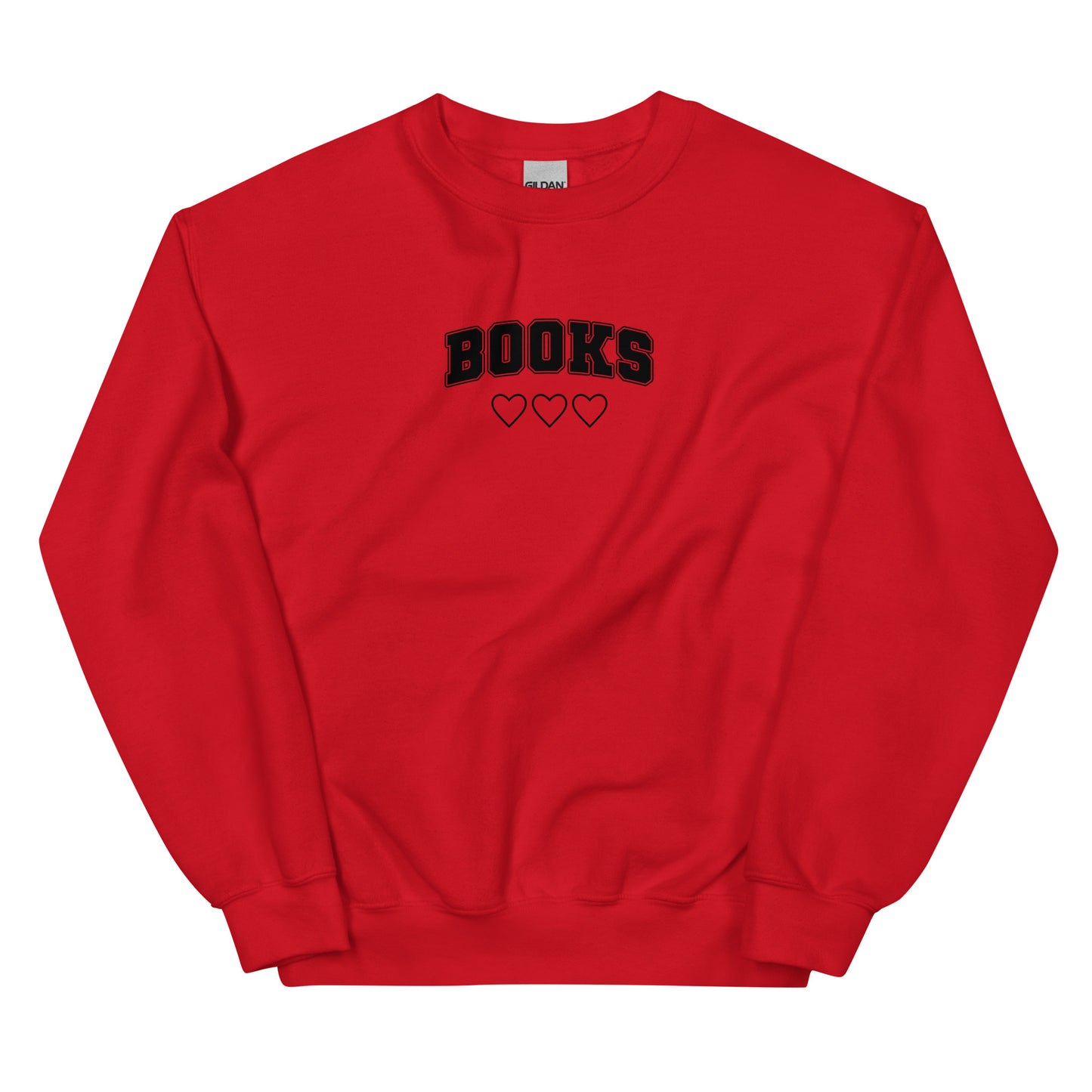 Books Collegiate Love Sweatshirt (Black Graphic)