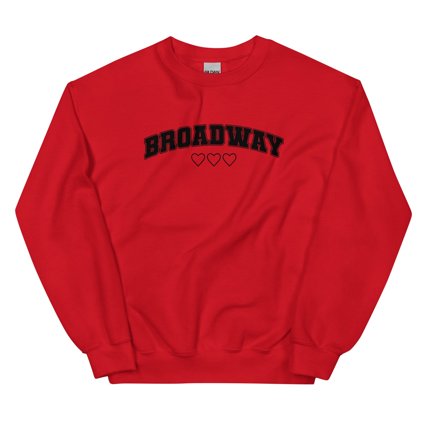 Broadway Collegiate Love Sweatshirt (Black Graphic)