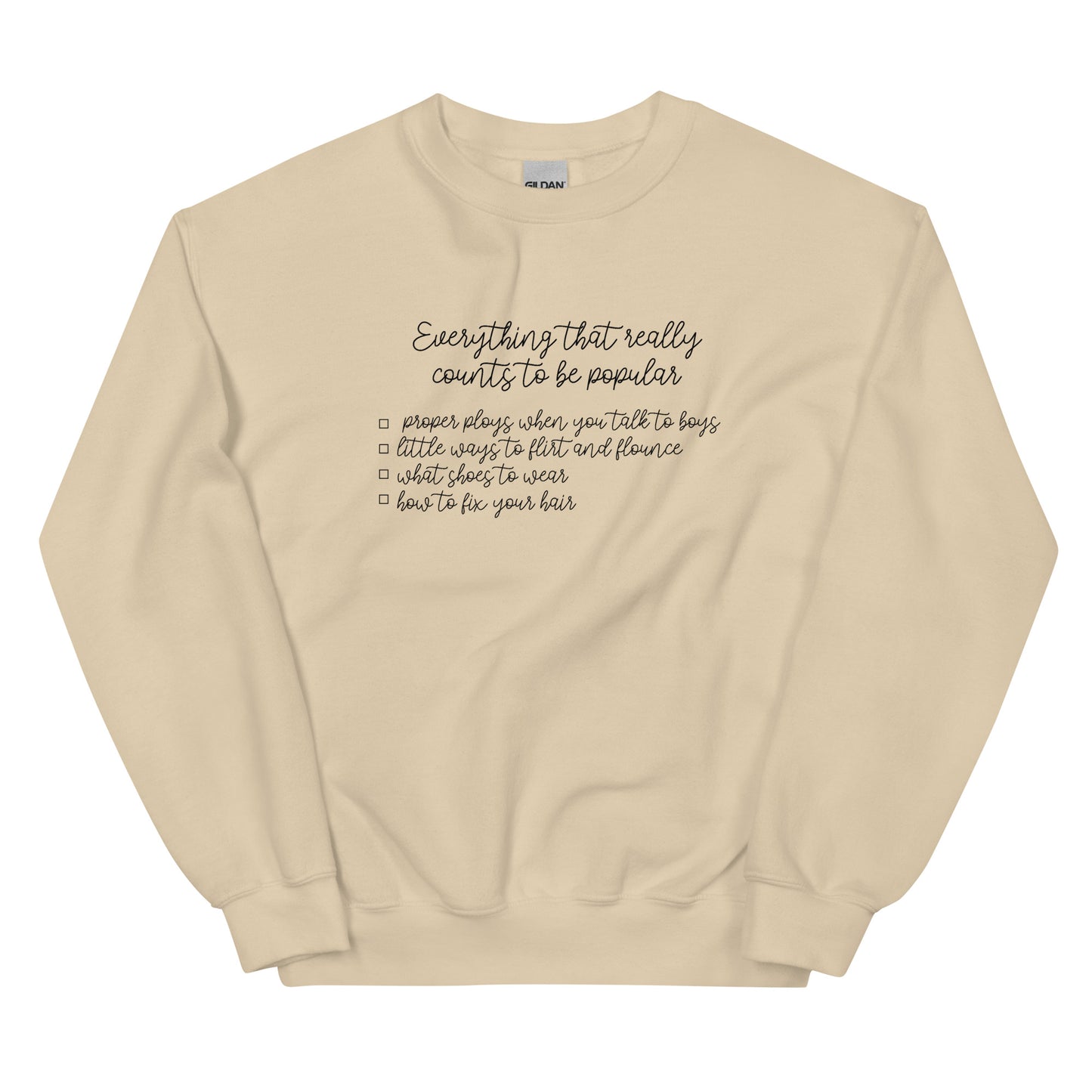 Popular Checklist Sweatshirt