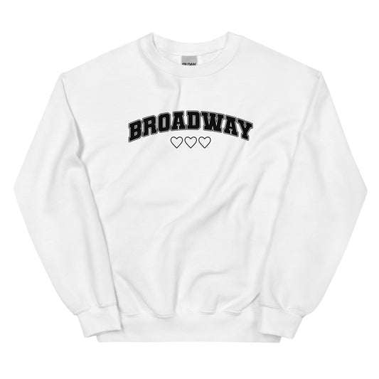 Broadway Collegiate Love Sweatshirt (Black Graphic)