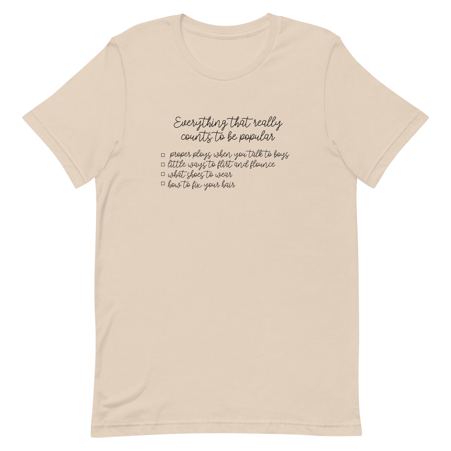 Popular Checklist T-shirt