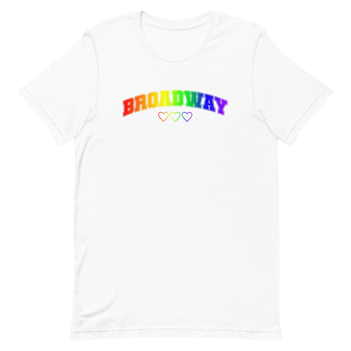 Broadway Pride Collegiate Love T-shirt